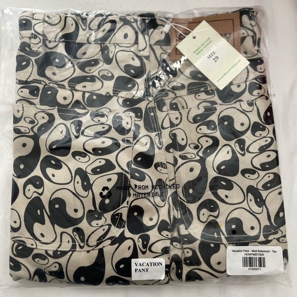 NEW Holiday the Label Ying Yang Vacation Pant - Well Balanced - Tan - Picture 5 of 8